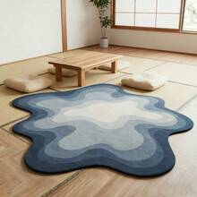 1 tấm thảm trang trí bằng len hình dáng bất đối xứng, phong cách Wabi-Sabi, họa tiết mây ombre xanh trắng, thảm chùi chân tạo không gian ấm cúng, thảm trang trí, thảm tròn dày, chất liệu mềm mại và thân thiện với da, thích hợp để trang trí phòng khách, phòng ngủ, phòng học, v.v., chất liệu mềm mại và thân thiện với da, thảm phòng ngủ, thảm phòng học, thảm phòng khách, thảm chào đón, trang trí văn phòng, thảm trải sàn, thảm nhà bếp, thảm phòng chơi game, thảm phòng tắm, trang trí nhà cửa thời trang cá nhân hóa, trang trí phòng, trang trí phòng khách, trang trí nhà cửa, trang trí ngày lễ - Nhiều màu - Xem 5