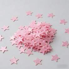 Adorable Pink Glowing Star Decals For Kids' Rooms​ – 100 Stickers Per Pack, Easy Peel & Stick, Creates Dreamy Night Effect, Ideal For Walls, Ceilings & Party Decor, Fun & Whimsical - 100 - 查看 3