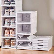 1/3/6-Layer Installation-Free Folding Shoe Box, Breathable Shoe Storage Box, Plastic Shoe Cabinet, Dust-Proof Household Storage Box, Large Capacity Space-Saving Artifact, With Easy-To-Access Front Waterproof Transparent Plastic Storage Box, No Assembly Required - Perfect For Wardrobes And Entryways, Shoe Storage Box - 查看 7