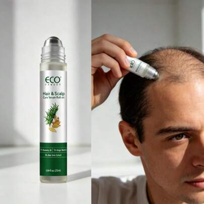 Daily Hair Serum, Containing Rosemary And Ginger, Scalp Care Massage Oil, Nourishing And Strengthening Hair, Thickening Thin Hair, Quick-Absorbing No-Rinse, Suitable For Men And Women