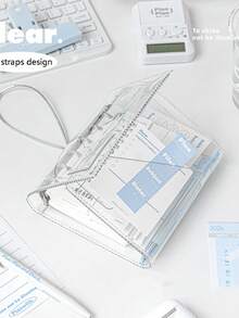 1 Piece Of A7 Transparent Loose Leaf Notebook Fresh And Simple Detachable Ring Buckle Multifunctional Notebook 4 Types Of Inner Pages Suitable For Most Needs Suitable For Daily Use By Men And Women - Multicolor - View 6