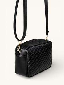 Premium Compact Camera Crossbody Bag With Adjustable Strap - 經典黑鑽 - 查看 4