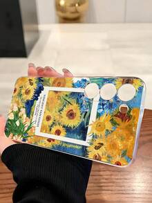 1个彩色星空向日葵图案软壳手机壳，兼容华为荣耀、Galaxy A04e/12/A13/A14/A34/A50/A52/A53/A54/S21/S22/S23/S24/S25/S25Ultra/S25FE/S26/S26 Plus/S26 Ultra/S26 Edge、6A/7A/8A、12T/13T/15T/15T Pro - 無色 - 查看 3