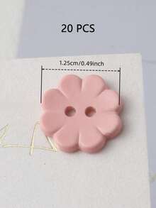 20/40颗1.25-1.5厘米彩色树脂塑料八瓣梅花纽扣,适用于服装配饰、针织衫、外套、手工缝制装饰、情人节DIY材料、服装工艺品、美术用品、缝纫配件 - 八瓣花 - 查看 19