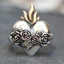 1pc Vintage BohemianWomen's Fashion Ring - Perfect Gift For Birthday, Party, Mother's Day, Valentine's Day, Independence Day, Special Occasion Jewelry, Party Jewelry, Bohemian Jewelry, Handcrafted Jewelry - Silver - View 1
