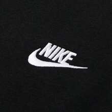 Nike 男士卫衣 AS M NSW CLUB CRW BB，休闲舒适简约套头卫衣 BV2663-010 - 黑色 - 查看 4