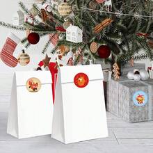 500pcs/Roll Cartoon Fox Washi Tape Stickers, Aesthetic 1 Inch With 10 Patterns Per Label Sticker Roll For Scrapbooking Self-Adhesive Sealing Stationery Cards Envelopes, Party Supplies Rewards Encouragement - Black - View 5