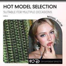 Fluffy Lash Clusters 60D+80D+100D/60D+80D+100D+120D/40D+60D+80D/80D/200D Individual Eyelash Thick Cluster Eyelash Extensions D Curl Lashes Clusters 508Pcs/256Pcs/295Pcs/300Pcs/320Pcs/280Pcs/168Pcs/60Pcs Individual Lashes 9-18MM Wispy Cluster Lashes Random Delivery - 30天+40天+50天 - 查看 4