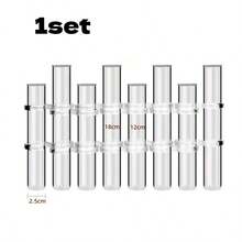 1 Set Transparent Test Tube Vase, Hydroponics Planter, Flower Vase Decor, Home Decoration, Holiday Gift - Clear - View 14