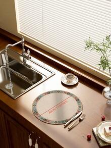 30cm Round Placemats, Waterproof & Heat Resistant, Easy To Clean, Suitable For Dining Table, Coffee Table, Desk, Bar Counter, Reusable - Multicolor - View 10