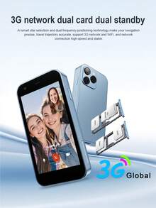 SERVO Mini Smartphone Android 8.1 System 3.0-Inch HD Display Dual SIM Dual Standby 3G WCDMA Cellular WiFi And GPS Portable Smart Compact Phone - Black - View 6