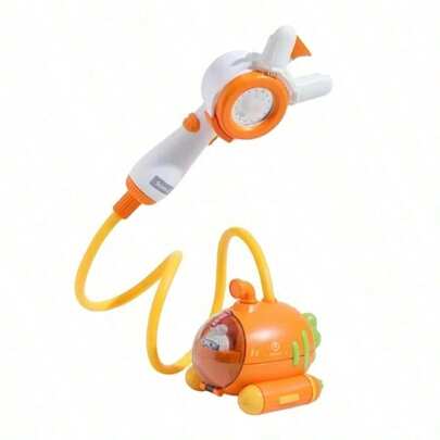 Cabezal de Ducha para Bebé,Bebé Regadera Eléctrica Portatil de Baño,Regadera De Juguete Para Niños - Submarino de Rábano Animado