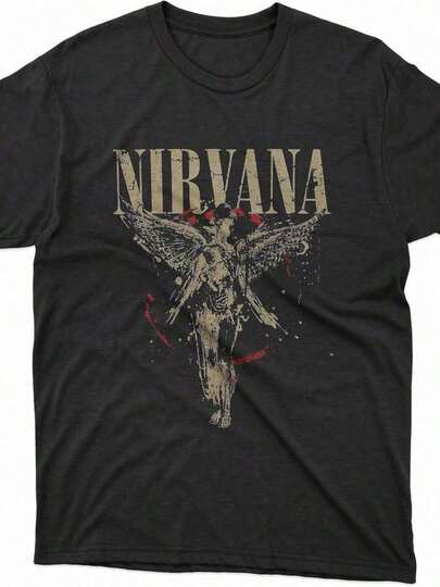 Camiseta Súper Económica en Oferta, Tallas Completas S-5XL, Grayce Nirvanass™   Camiseta In Utero Angel Splatter - Por Nirvanas™   Splatter (EE. UU., Alpha es un regalo adecuado para los fans HR001)