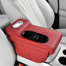 1 Almohadilla de Reposabrazos de Coche de Cuero Sintético Universal con Caja de Pañuelos, Posavasos y Bolsillo de Almacenamiento - Cubierta de Consola Central de Vehículo Funcional 4-En-1 Cómoda y Duradera, Caja de Almacenamiento de Reposabrazos de Coche, Resistente al Desgaste y Fácil de Limpiar, Almacenamiento por Capas - Multicolor - Ver 16