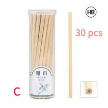 30支三角形、六角形和圆形HB铅笔。采用天然木材制成，握感舒适，不易滚动。书写流畅，适合书写、绘画和日常使用。 - 30pcs - 查看 4