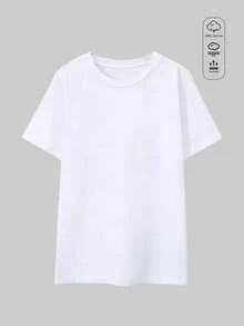 Elourie SHEIN X Betty Boop Printemps/Été [Affiche rétro LOVE Cœur] T-shirt à manches courtes pour femme, imprimé dessin animé noir et blanc, coupe ample, épaules tombantes, inscription LOVE et détails en forme de cœur à pois, en coton côtelé blanc, style universitaire, nouveauté sport printemps/été, fluide, élégant, doux et respirant. - Blanc - Voir 2