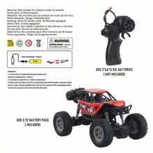 1 buah Mobil Mainan Listrik Off-Road dengan Peredam Kejut dan Kontrol Jarak Jauh dari Paduan Logam, Mobil Pendaki Segala Medan untuk Anak-Anak, Hadiah untuk Anak Laki-Laki dan Perempuan - MultiWarna - View 4