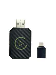 适用于安卓车载系统的无线CarPlay适配器 - 5GHz WiFi，Type-C/USB接口，即插即用，连接快速，可将有线CarPlay适配器转换为无线适配器，兼容CarPlay和Android Auto，CarPlay适配器 | 无线CarPlay适配器 | 即插即用适配器，不含电池 - A - 查看 14