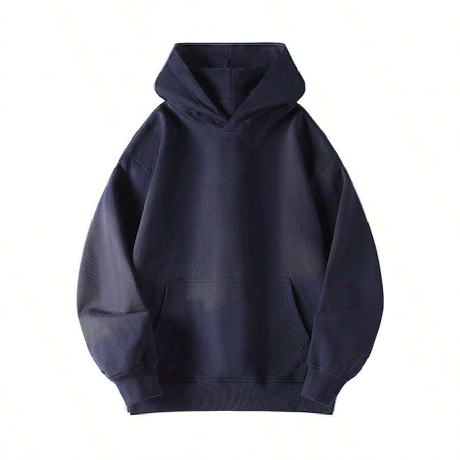 This Men's Casual Sports Hoodie Is A Long-Sleeved Hooded Sweatshirt For Both Men And Women, Perfect For Everyday Wear And Outdoor Activities, And An Ideal Gift For Friends. - 藏青色 - 查看 1
