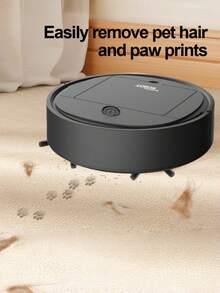 3-In-1 Robot Vacuum Cleaner And Mop Combo, USB Rechargeable, Strong Suction, 60 Min Runtime, Slim & Quiet Design, Suitable For Pet Hair, Hard Floors & Daily Cleaning, Auto-Direction Mop, Pet Hair Cleaner | Robot Vacuum Cleaner | USB Rechargeable - Multicolor - View 10