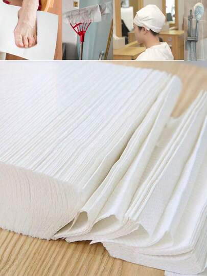 1/20/50/100 piezas Toallas faciales desechables, esenciales de baño suaves y absorbentes, toallas de salón de belleza mini (blanco)