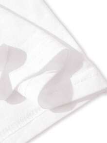 Camiseta de manga corta con estampado gráfico, de corte holgado para hombre, versátil y estilizadora, para verano - Blanco - Ver 4