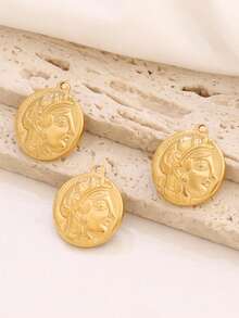 3 buc oțel inoxidabil Grecia antică comemorativă cavaler pandantiv portret farmece pentru bijuterii DIY colier brățară fabricare accesorii lucrate manual - pandantiv - Vizualizare 10