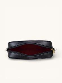 Premium Compact Camera Crossbody Bag With Adjustable Strap - Black In V - View 6