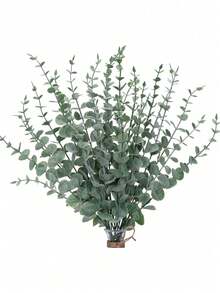 10/25/60pcs Eucalyptus Stems Artificial Eucalyptus Leaves Fake Greenery Branches Fake Flowers For Wedding Centerpiece Spring Easter Farmhouse Home Decoration - Multicolor - View 7