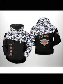 Bl-Ack New York Knicks Camo Hoodie N-BA Unisex Hooded Sweatshirt – Premium Fabric, Breathable & Sweat-Wicking, Soft & Skin-Friendly, Lightweight & Durable, Ideal For Sports, Game Days, Gatherings & Daily Wear - style - 查看 1