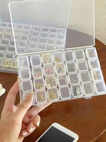 1个迷你首饰收纳盒，便携式拉链旅行首饰盒，女士礼品盒，多功能首饰展示架，可收纳戒指、吊坠、耳环、项链等。 - 适合女孩和女士，万圣节礼品盒，圣诞节礼品盒。旅行首饰盒，小型首饰盒，女士简约化妆品收纳盒，PU皮革防水收纳盒，多功能首饰展示架，精致迷你收纳盒，迷你便携整理盒，女士拉链礼品盒，翻盖首饰盒 - 彩色 - 查看 13