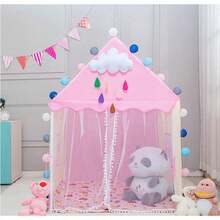 Castillo Carpa Tienda Casita Juegos Casa De Campaña Princesa - Negro - Ver 4