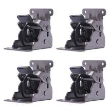 SENDERPICK 4 Pcs Folding Brakcet 0°-90° Table Foldable Hinge Self Lock Extension Support For Table Workbench Sleeping Platform - Black - View 12