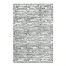 Jacquard Living Room Rug 2.00 X 1.40m Non-Slip Mixed Pattern Handmade Rustic Washable - Light Grey - View 5