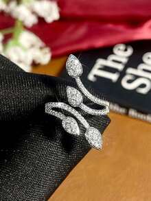 1 PC Fashion Cubic Zirconia Ring For Women For Valentine's Day Gift Wedding Anniversary Party Jewelry - 1# - View 6
