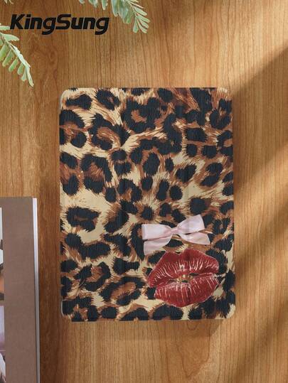 Kingsung 豹纹平板电脑保护套，兼容 9.7/10.2/10.5/10.9/12.9/Pro 11（第十代），兼容三星 Galaxy Tab S6 Lite 10.4 英寸，兼容 Kindle Paperwhite（第十二代，2024 年款），Kindle（第十一代，2022 年款），Kindle Colorsoft Signature 版，提供轻柔防摔保护，支持智能支架/自动唤醒/睡眠功能。