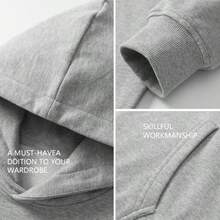 This Men's Casual Sports Hoodie Is  A Long-Sleeved Hooded Sweatshirt For Both Men And Women, Perfect For Everyday Wear And Outdoor Activities, And An Ideal Gift For Friends. - 藏青色 - 查看 2