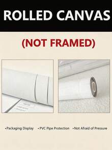 1幅定制帆布墙画，个性化无框或有框海报，温馨室内有框帆布画，适合复活节装饰、婚礼纪念品、母亲节、父亲节礼物、个性化纪念礼品 - 彩色 - 查看 6