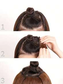 3-delat perukset, långa lockiga hårförlängningar för kvinnor, stora vågiga fluffiga hårdelar, lämpliga för dagligt bruk - Multifärgad - Visa 6