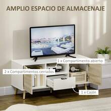 HOMCOM Television Stands & Entertainment Centers - Madera Natural - View 2