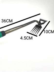 2026 Quitamalezas de acero de manganeso resistente actualizado, herramienta manual multifunción para remover, mango de metal resistente, adecuado para quitar malezas y cavar en el jardín y el patio - Multicolor - Ver 14