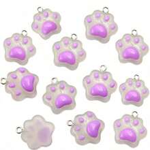 10个可爱脚形DIY饰品制作吊坠 - 彩色 - 查看 9