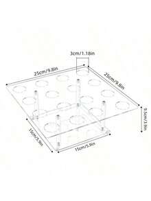 Acrylic Transparent Ice Cream Display Stand, Cone Holder, Wedding Cake Stand - View 9