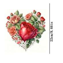 1pc/2pcs/3pcs Large Peony Heat Transfer Printing Patch, DIY Ironing Fabric Sticker Suitable For T-Shirt, Sweatshirt, Baseball Cap, Canvas Bag - L+S - View 4