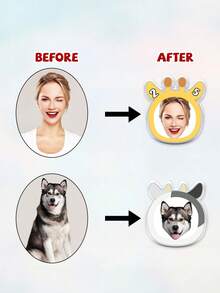 Custom Photo Shake Phone Case,Cute Animal Hat Design,With Laser Card,Give To A Friend, Couples, Family & Pet Lovers, Unique Gift,Birthday Gifts, Party Gifts - Multicolor - View 8