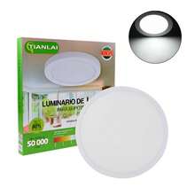Lámpara de techo de 24W con superposición de 300 mm, 1680 lúmenes, color blanco - Blanco - Ver 2