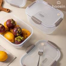 [haosin]Conjunto de 3 Potes Herméticos Caqui - 2000ml + 400ml*2, Recipientes para Alimentos Seguros, Anti-Vazamento e Conservação Ideal - Caqui - Visão 9