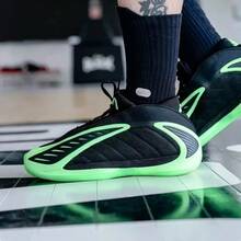 Adidas Zapatillas deportivas ANTHONY EDWARDS 2 para hombre, zapatillas de baloncesto - Negro/Verde - Ver 5