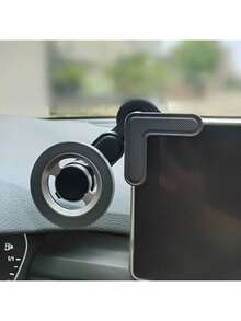 New Car Screen Phone Holder, With Extension Rod Base, Strong Magnetic Car Phone Holder, Hands-Free Car Phone Holder Suitable For Smartphones - Black - View 2