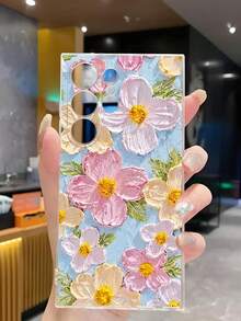 1 pezzo Custodia morbida per telefono con dipinto floreale colorato e antishock, compatibile con Huawei Honor, Galaxy A04e/12/A13/A14/A34/A50/A52/A53/A54/S21/S22/S23/S24/S25/S25Ultra/S25FE/S26/S26 PLUS/S26 ULTRA/S26 EDGE, 6A/7A/8A, 12T/13T/15T/15T Pro, versione internazionale, non la versione domestica, regalo primaverile - Trasparente - Visualizzare 5